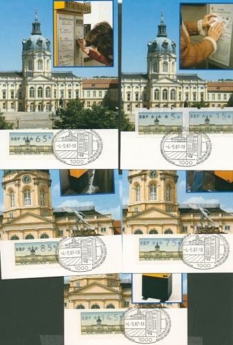 Berlin 1987 Maximumkarten ATM Versandstellensatz VS 2 komplett (XL21192)