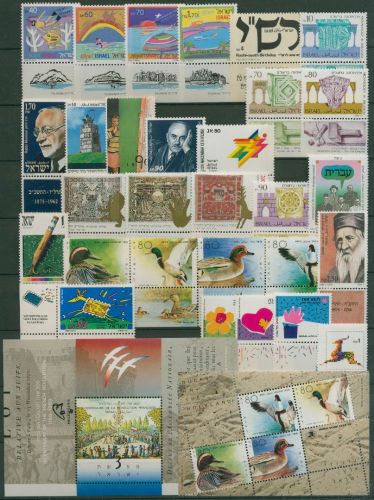 Israel 1989 Jahrgang komplett 1116/49 mit Tab, Block 39/40 postfrisch (SG61236)