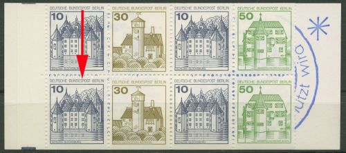 Berlin Markenheftchen 1980 B & S mit Plattenfehler MH 11 a PF III postfrisch