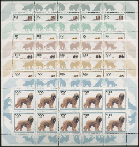 Bund 1996 Jugend Hunde Hundesrassen Kleinbogen 1836/40 K postfrisch (C15114)