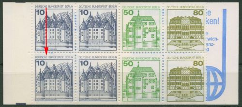 Berlin Markenheftchen 1982 B & S mit Plattenfehler MH 13 a PF I postfrisch