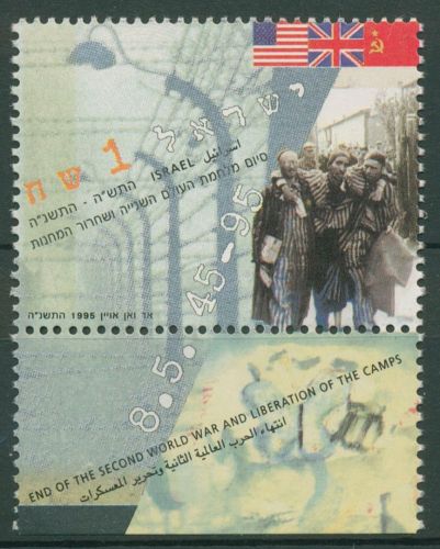 Israel 1995 Ende des 2. Weltkrieges KZ Dachau 1331 mit Tab postfrisch