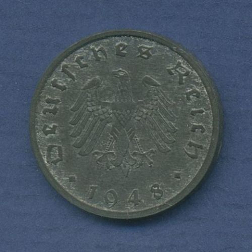 Alliierte Besetzung 10 Reichspfennig 1948 A, J 375, vz (m3454)