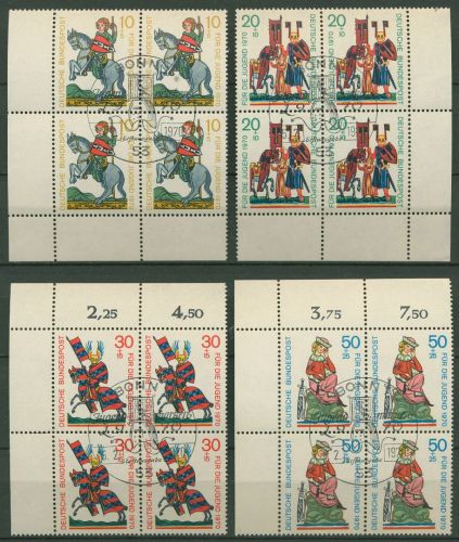 Bund 1970 Jugend: Minnesänger 612/15 4er-Block mit ESST (R19930)
