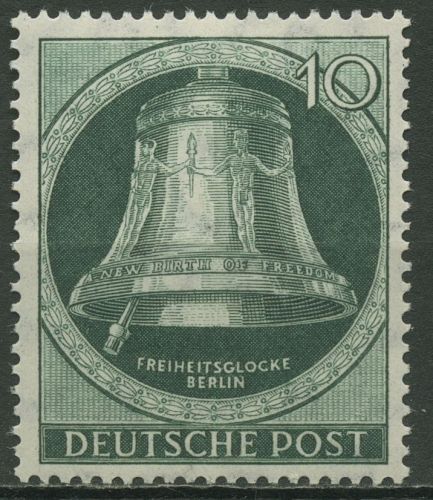 Berlin 1951 Freiheitsglocke, Klöppel nach links 76 postfrisch