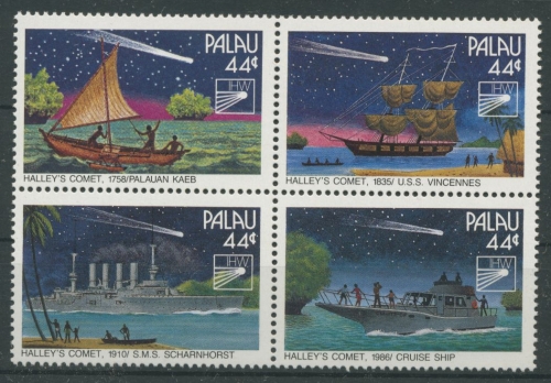 Palau 1985 Haleyscher Komet 97/00 ZD postfrisch