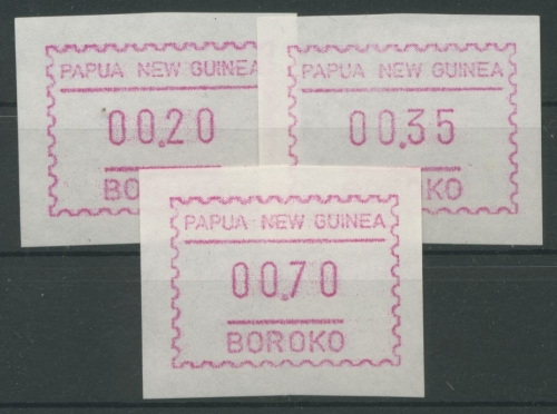 Papua Neuguinea 1990 Automatenmarken ATM 1 y S1 postfrisch