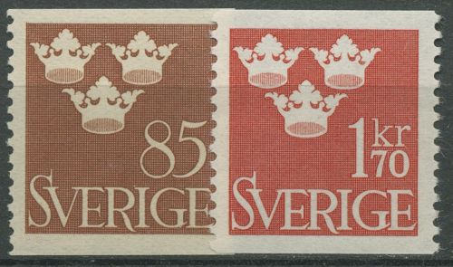 Schweden 1951 Freimarken Drei Kronen 361/62 postfrisch