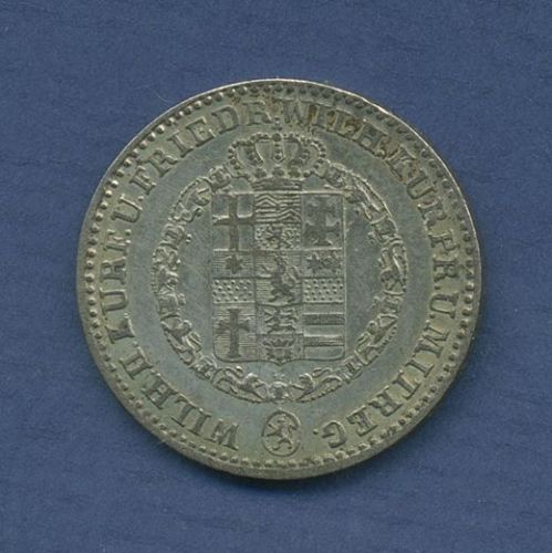 Hessen-Kassel 1/6 Taler 1834, Wilhelm II. u. Fr. Wilhelm, J 31 vz (m3587)