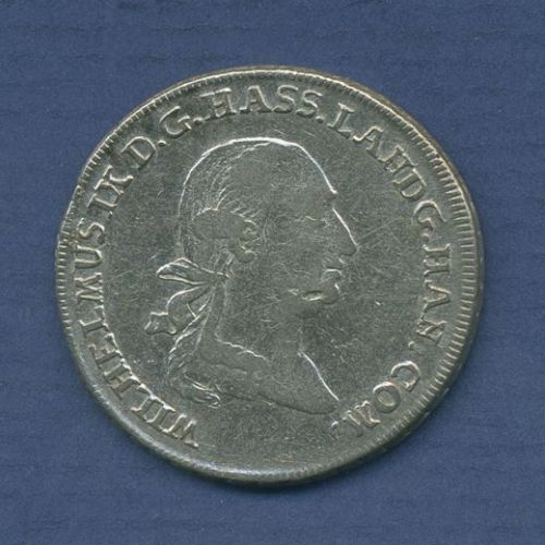 Hessen-Kassel 1/4 Reichstaler 1790 F Wilhelm IX., Schütz 2113, ss (m3591)