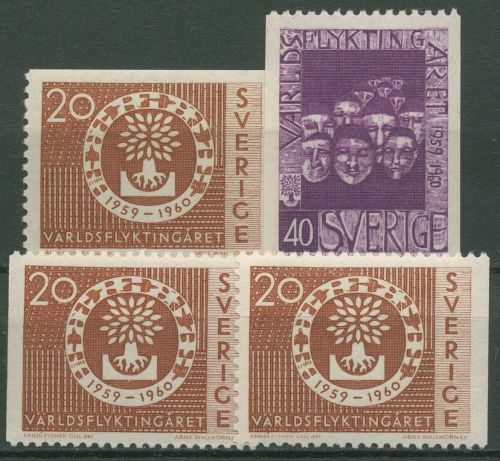 Schweden 1960 Weltflüchtlingsjahr 457/58 postfrisch