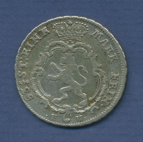 Hessen-Kassel 1/4 Reichstaler 1767 FU, Friedrich II., Schütz 1873.2 ss (m3588)