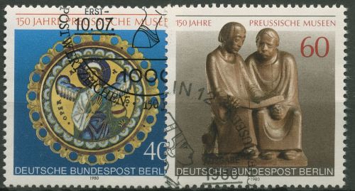 Berlin 1980 Preußische Museen Goldschmiedearbeit Skulptur 625/26 gestempelt
