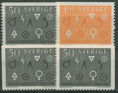 Schweden 1963 Industrie Ingenieurskunst Symbole 506/07 postfrisch