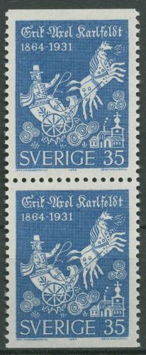 Schweden 1964 Dichter Erik Axel Karlfeldt 515 Do/Du Paar postfrisch