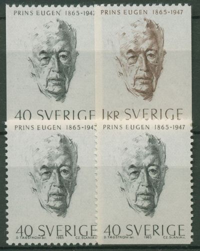 Schweden 1965 Maler Prinz Eugen 536/37 postfrisch