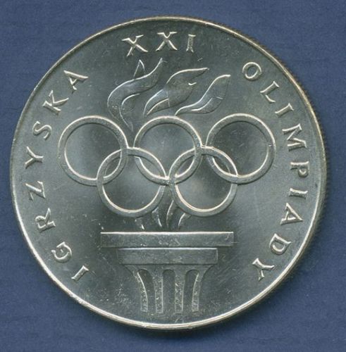 Polen 200 Zlotych 1976, Olympische Spiele Montreal, KM 86 vz (m3639)