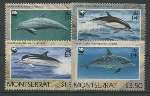 Montserrat 1990 WWF Tiere Meerestiere Delphine 786/89 postfrisch