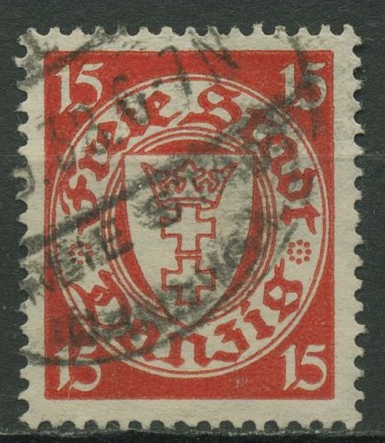 Danzig 1925 Freimarke Staatswappen 214 x gestempelt