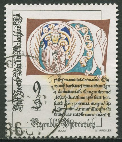 Österreich 2000 Kunsthandwerk Schrift Stiftsbibliothek Zwettl 2314 gestempelt