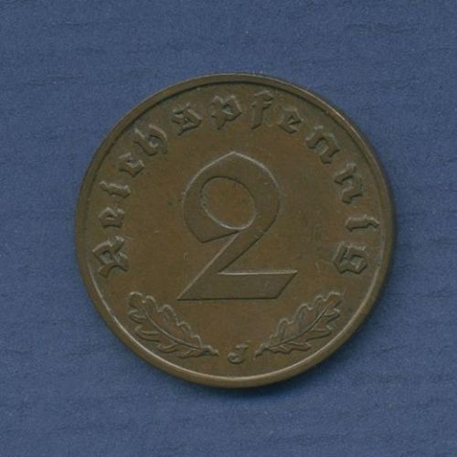 Deutsches Reich 2 Reichspfennig 1938 J, J 362 ss+ (m3657)