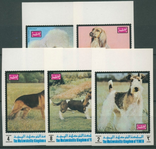Jemen (Königreich) 1970 Hunderassen 1002/06 B postfrisch