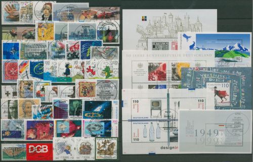 Bund 1999 Jahrgang komplett ohne Selbstklebende mit TOP- ESST (SG61268)
