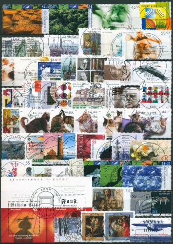 Bund 2004 kompletter Jahrgang ohne Selbstklebende mit TOP- ESST (SG61273)