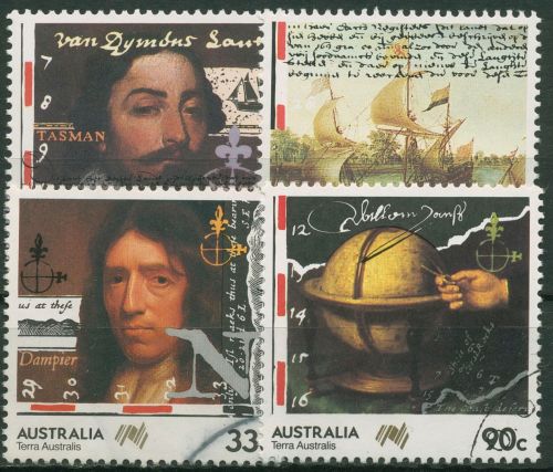 Australien 1985 200 Jahre Kolonisation v. Australien Entdecker 927/30 gestempelt