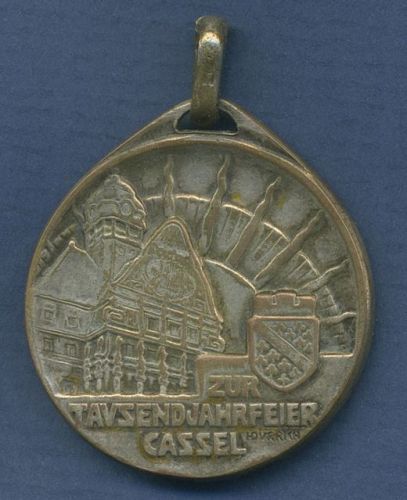 Kassel 1913, tragbare Medaille zur 1000-Jahrfeier v. H. Dürrich, s-ss (m3669)