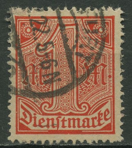 Deutsches Reich Dienstmarken 1920 ohne 21, D 30 gestempelt geprüft