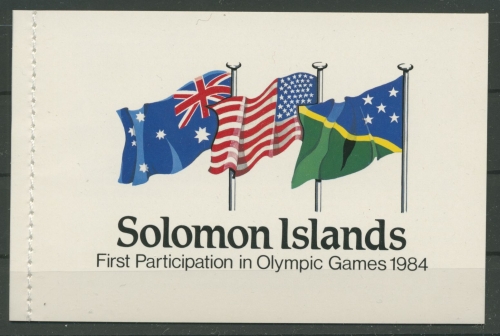 Salomoninseln 1984 Olympiade Los Angeles 544 Markenheftchen postfrisch (D21784)