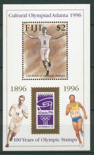 Fidschi-Inseln 1996 100 Jahre Olympiade Block 18 postfrisch (C21770)
