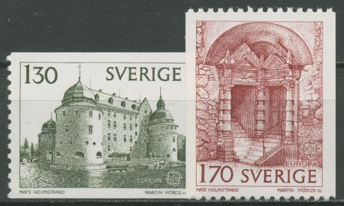 Schweden 1978 Europa CEPT Baudenkmäler Schloss Örebro 1014/15 postfrisch