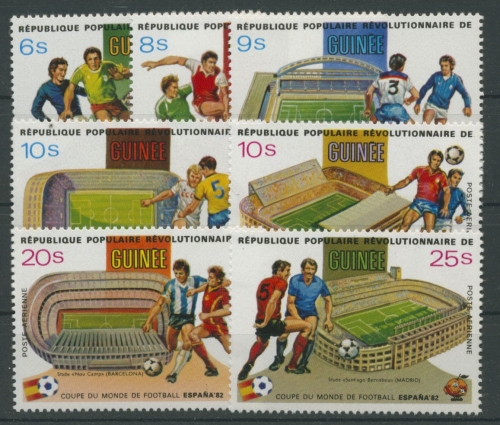 Guinea 1982 Fußball-WM Spanien 913/19 A postfrisch