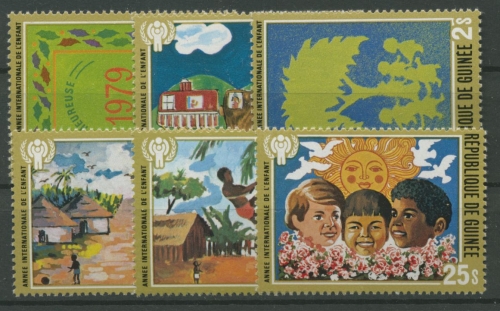 Guinea 1980 Int. Jahr des Kindes Zeichnungen 865/70 A postfrisch