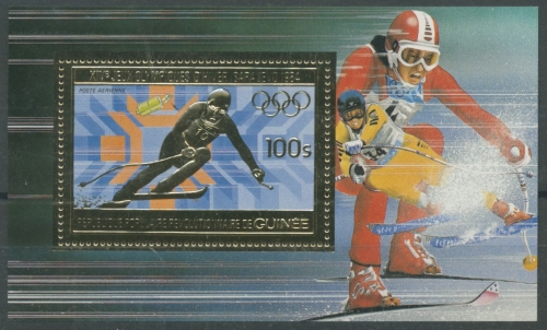 Guinea 1983 Olympiade Sarajewo Block 78 A postfrisch (C22111)