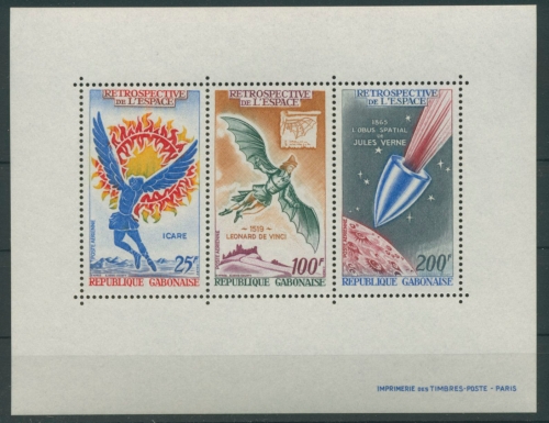 Gabun 1970 Eroberung des Weltraumes Block 14 postfrisch (C22100)