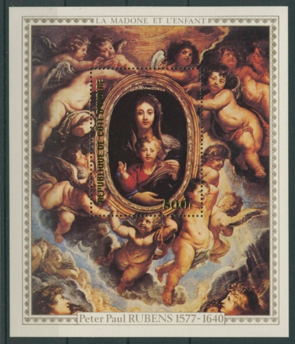 Elfenbeinküste 1978 400. Geburtstag Rubens Block 10 postfrisch (C22098)