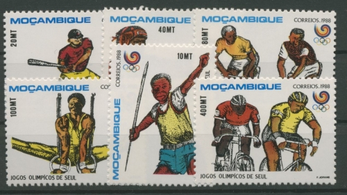 Mocambique 1988 Olympiade Seoul 1113/18 postfrisch