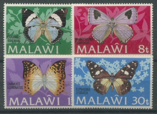 Malawi 1973 Schmetterlinge 195/98 I postfrisch