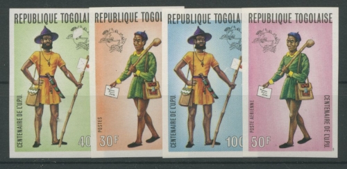 Togo 1974 100 Jahre Weltpostverein UPU Postuniformen 1035/38 B postfrisch