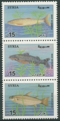 Syrien 2006 Fische Zusammendruck 2242/44 ZD postfrisch