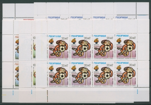 Mocambique 1982 Fußball-WM Spanien 884/88 Kleinbogen postfrisch (C22304)