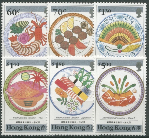 Hongkong 1990 Internationale Küche Nahrungsmittel 585/90 postfrisch