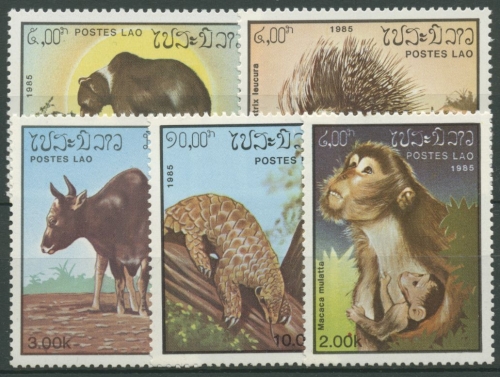 Laos 1985 Tiere 846/50 postfrisch