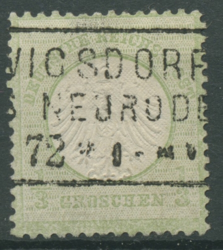 Deutsches Reich 1872 kl. Brustschild 2 a mit R3 Ludwigsdorf Kreis Neurode NDP