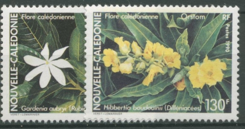 Neukaledonien 1990 Einheimische Flora Blumen 887/88 postfrisch