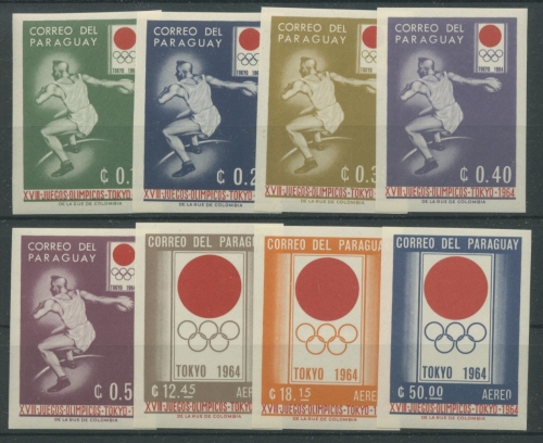 Paraguay 1964 Olympiade Tokio 1273/80 postfrisch