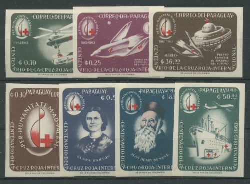Paraguay 1964 100 Jahre Rotes Kreuz 1288/94 postfrisch